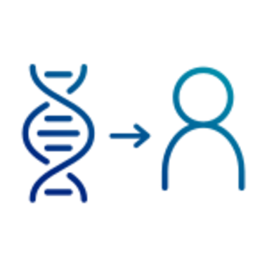 Blue icon illustrating phenotyping application